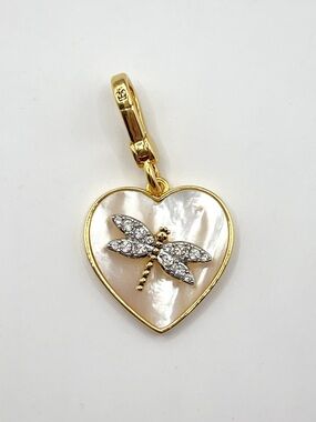 Juicy Couture dragonfly with heart charm